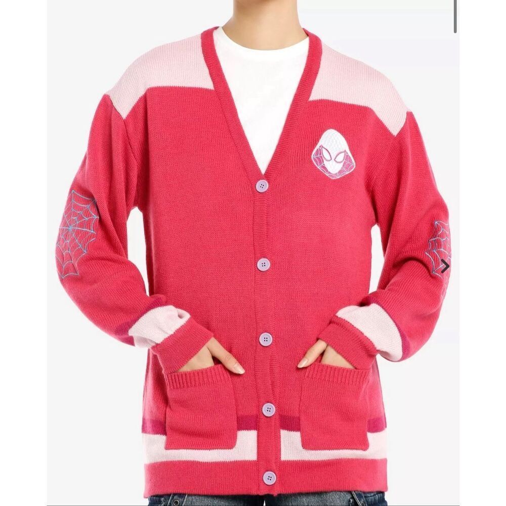 Her Universe Marvel Spider-Man: Across The Spider-Verse Spider-Gwen Cardigan Med